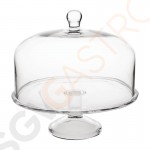 Olympia Kuchenständer Glas 30,5(Ø) x 9,5(H)cm | Passt zu Haube CS014 (separat erhältlich)