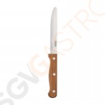 Olympia Steakmesser mit runder Spitze Holz 21,5(L)cm | 12 Stück pro Packung