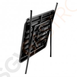 Bolero quadratischer Bistrotisch Stahl schwarz 70cm 71 x 70 x 70cm | Stahl | schwarz