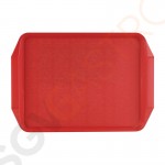 Roltex Serviertablett mit Griffen rot 43,5 x 30,5cm 43,5 x 30,5cm | ABS | rot