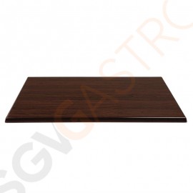 Bolero Rechteckige Tischplatte Dunkelbraun Stil: Dunkelbraun | Größe: 120(B) x 80(T)cm | Vorgebohrt
