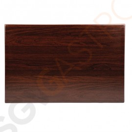 Bolero Rechteckige Tischplatte Dunkelbraun Stil: Dunkelbraun | Größe: 120(B) x 80(T)cm | Vorgebohrt