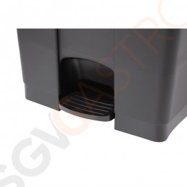 Jantex Küchenpedaleimer schwarz 65L Kapazität: 65L | Schwarz | Polypropylen