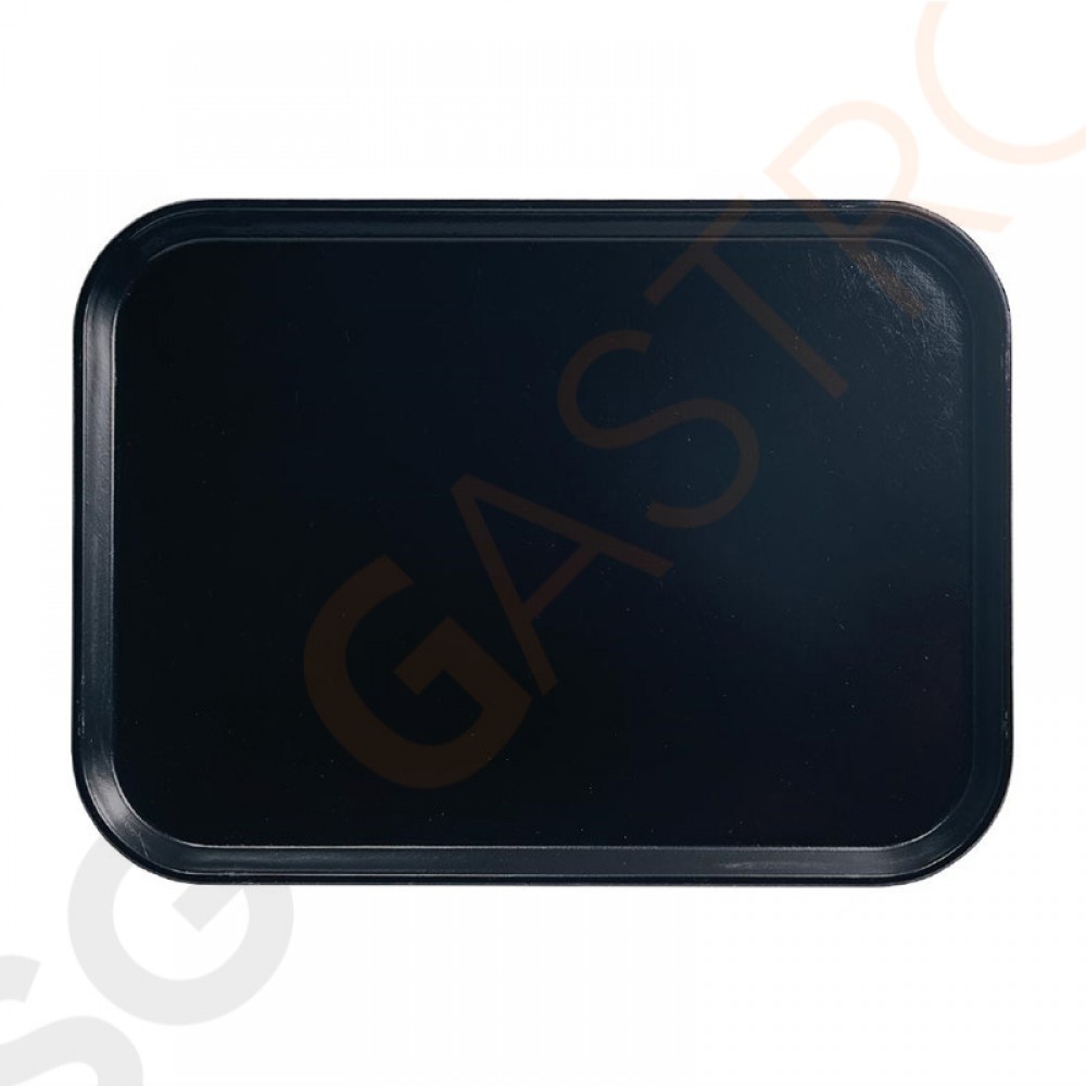 Cambro Camtray Glasfaser Tablett schwarz 45,7cm Material: Glasfaser | Größe: 45,7(B) x 35,5(T)cm