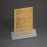 Olympia Menühalter Acryl breite Basis A5 Geeignet für A5-Karten | 4,2 x 15,1 x 5,7cm | Acryl