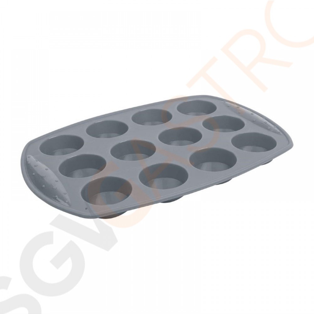 Vogue Cupcakebackform Silikon 12 Cupcakes Für 12 Cupcakes | 2(H) x 20,5(B) x 29,5(L)cm | Silikon Vogue Cupcakebackform Silikon 12 Cupcakes Für 12 Cupcakes | 2(H) x 20,5(B) x 29,5(L)cm | Silikon