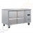 Polar Serie U GN-Kühltisch mit 4 Schubladen 314L 230V | Arbeitsfläche: 136 x 70cm | (Nutz)Kapazität: 314L/118L | 4 Schubladen