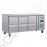 Polar Serie U GN-Kühltisch mit 6 Schubladen 465L 230V | Arbeitsfläche: 179,5 x 70cm | (Nutz)Kapazität: 465L/275L | 6 Schubladen