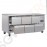 Polar Serie U GN-Kühltisch mit 6 Schubladen 465L 230V | Arbeitsfläche: 179,5 x 70cm | (Nutz)Kapazität: 465L/275L | 6 Schubladen