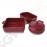 Olympia rechteckige Kasserolle rot und taupe 2,5L Größe: 9(H) x 32,5(B) x 17,6(T)cm | Material: Keramik