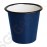 Olympia emaillierte Saucenbecher blau-schwarz 11,4cl 6 Stück | Kapazität: 11,4cl | Edelstahl und Glasemail | blau-schwarz