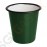 Olympia emaillierte Becher grün-schwarz 31cl 6 Stück | Kapazität: 31cl | Edelstahl und Glasemail | grün-schwarz