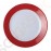 Kristallon Gala Teller rot 19,5cm 6 Stück | 2 x 19,5(Ø)cm | Melamin | roter Rand