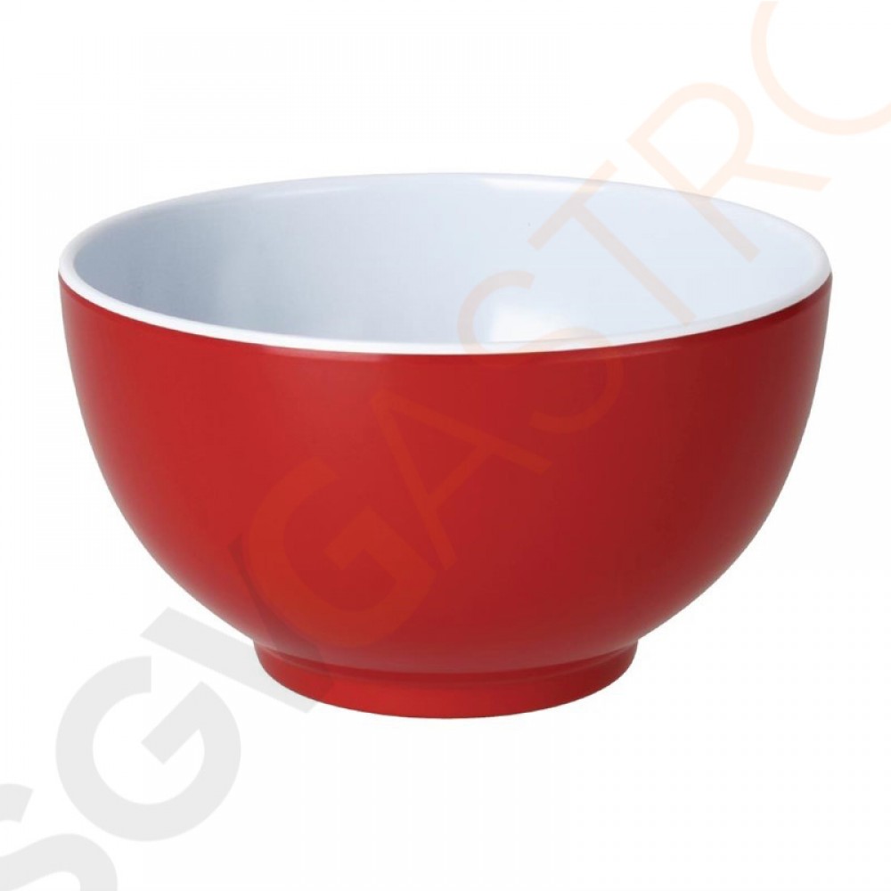 Kristallon Gala Schüsseln rot 12,5cm 6 Stück | 7 x 12,5(Ø)cm | Melamin | rot