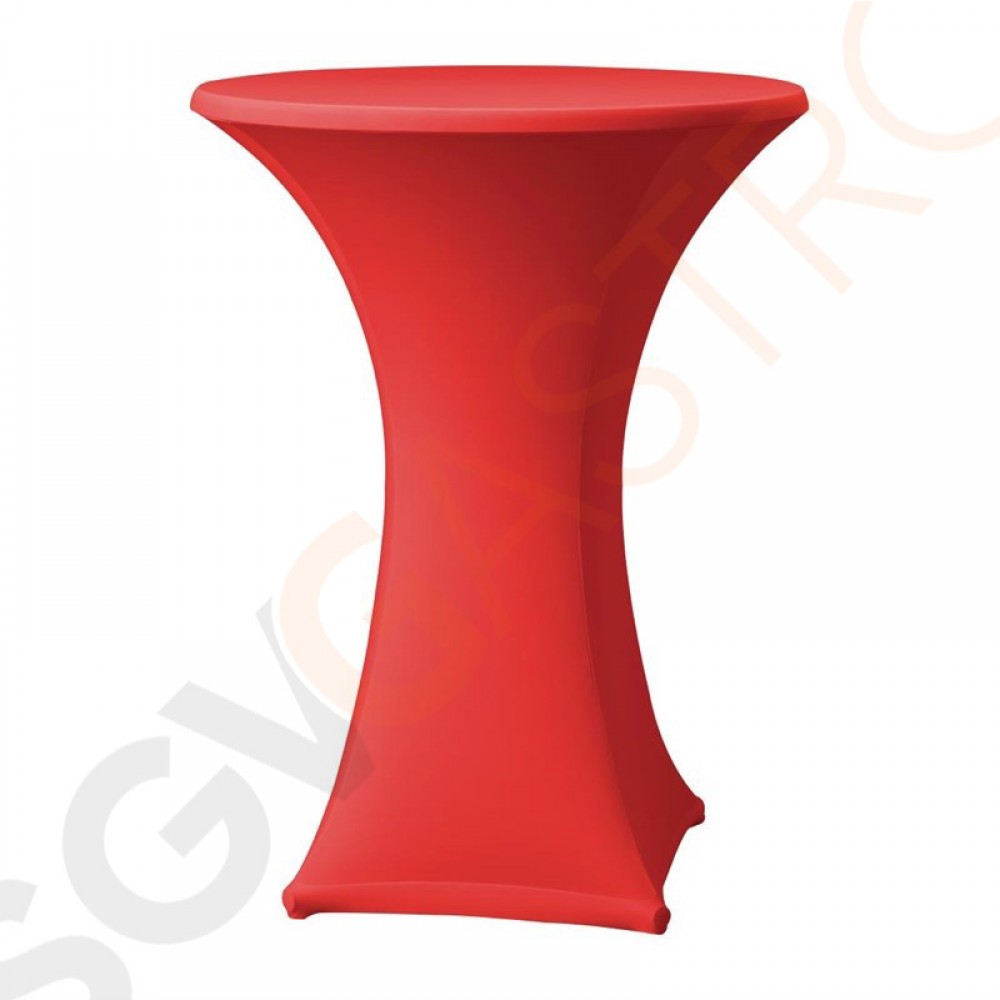 Tischhusse für Stehtische Samba D1 rot 85cm Geeignet für Stehtische mit geradem Fuß | 115 x 85(Ø)cm | Polyester, Elastan | rot Tischhusse für Stehtische Samba D1 rot 85cm Geeignet für Stehtische mit geradem Fuß | 115 x 85(Ø)cm | Polyester, Elastan | rot