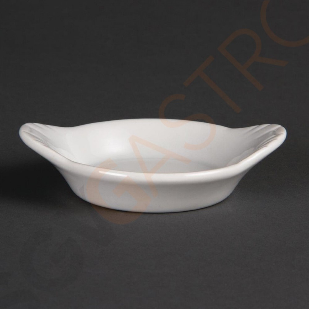 Olympia Whiteware runde Schälchen mit Griffen 12 Stück | 9 x 7,2cm | Porzellan Olympia Whiteware runde Schälchen mit Griffen 12 Stück | 9 x 7,2cm | Porzellan