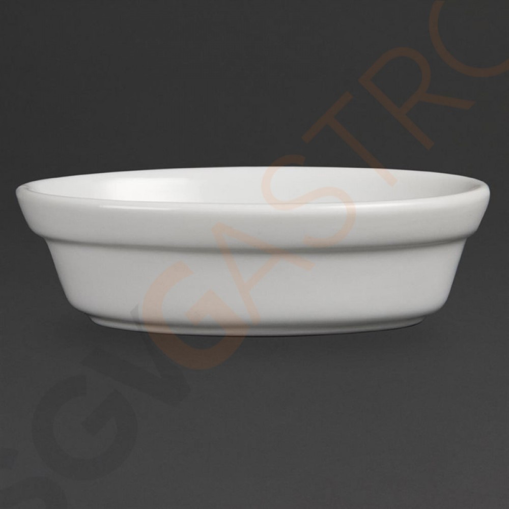 Olympia Whiteware ovale Auflaufformen 14,5cm DK806 | 4,4 x 14,5 x 10,4cm | 6 Stück Olympia Whiteware ovale Auflaufformen 14,5cm DK806 | 4,4 x 14,5 x 10,4cm | 6 Stück