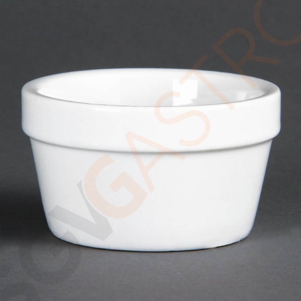 Olympia Whiteware stapelbare Auflaufförmchen 7,7cm 6 Stück | 4,5 x 7,7(Ø)cm | 9cl | Porzellan Olympia Whiteware stapelbare Auflaufförmchen 7,7cm 6 Stück | 4,5 x 7,7(Ø)cm | 9cl | Porzellan