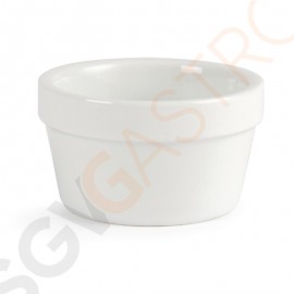 Olympia Whiteware stapelbare Auflaufförmchen 7,7cm 6 Stück | 4,5 x 7,7(Ø)cm | 9cl | Porzellan