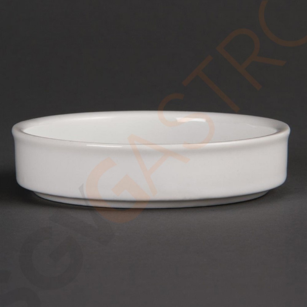Olympia Whiteware stapelbare runde Schalen 10cm DK827 | 2 x 10,2(Ø)cm | 6 Stück Olympia Whiteware stapelbare runde Schalen 10cm DK827 | 2 x 10,2(Ø)cm | 6 Stück