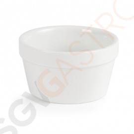 Olympia Whiteware stapelbare Auflaufförmchen 9,5cm 6 Stück | 4,5 x 9,5(Ø)cm | 19cl | Porzellan