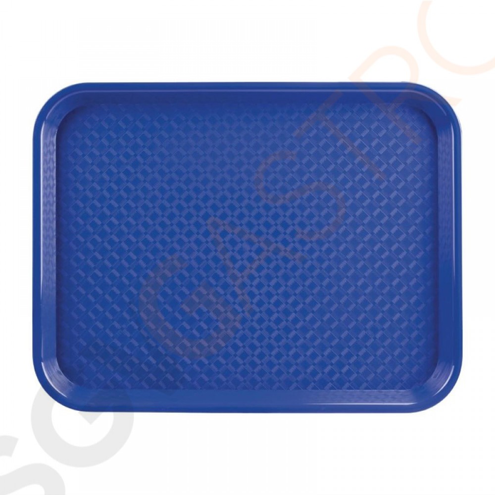Kristallon Fast-Food-Tablett blau 34,5 x 26,5cm 34,5 x 26,5cm | Polypropylen | blau