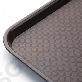 Kristallon Fast-Food-Tablett braun 34,5 x 26,5cm 34,5 x 26,5cm | Polypropylen | braun