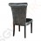 Bolero Esszimmerstühle Samt grau 2 Stück | Sitzhöhe: 50,5cm | 95,5 x 54 x 62,5cm | Birkenholz und Polyester | grau