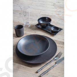 Kristallon Fusion Melamin Reisschalen schwarz 11,4cm 11,4(Ø)cm | 6 Stück pro Packung