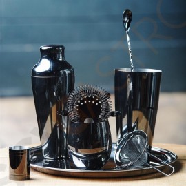 Olympia Cocktailbecher 34cl schwarz Kapazität: 34cl | Edelstahl mit Titan