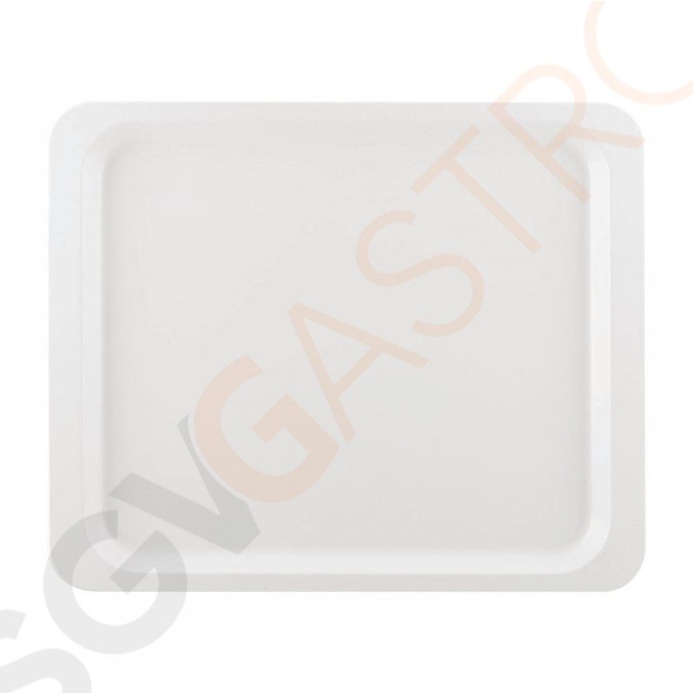Roltex Classic Serviertablett weiß 32,5 x 26,5cm 32,5 x 26,5cm (GN1/2) | Polyester | weiß Roltex Classic Serviertablett weiß 32,5 x 26,5cm 32,5 x 26,5cm (GN1/2) | Polyester | weiß