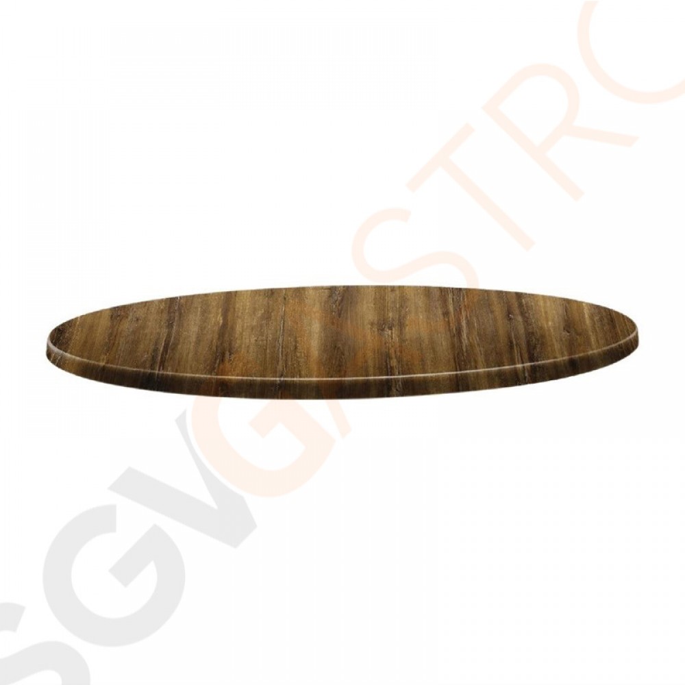 Topalit Classic Line runde Tischplatte Atacama Kirschenholz 70cm DR928 | 70(Ø)cm | Einzelpreis
