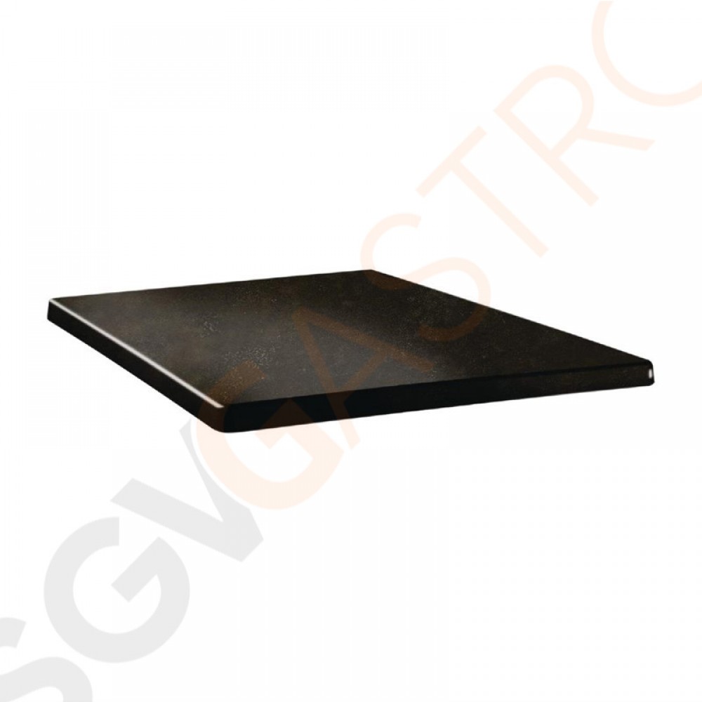 Topalit Classic Line quadratische Tischplatte Zypern Metall 70cm DR939 | 70 x 70cm | Einzelpreis