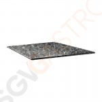 Topalit Smartline quadratische Tischplatte schwarzer Granit 70cm DR967 | 70 x 70cm | Einzelpreis