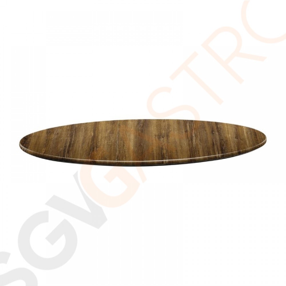 Topalit Smartline runde Tischplatte Atacama Kirschenholz 80cm DR981 | 80(Ø)cm | Einzelpreis