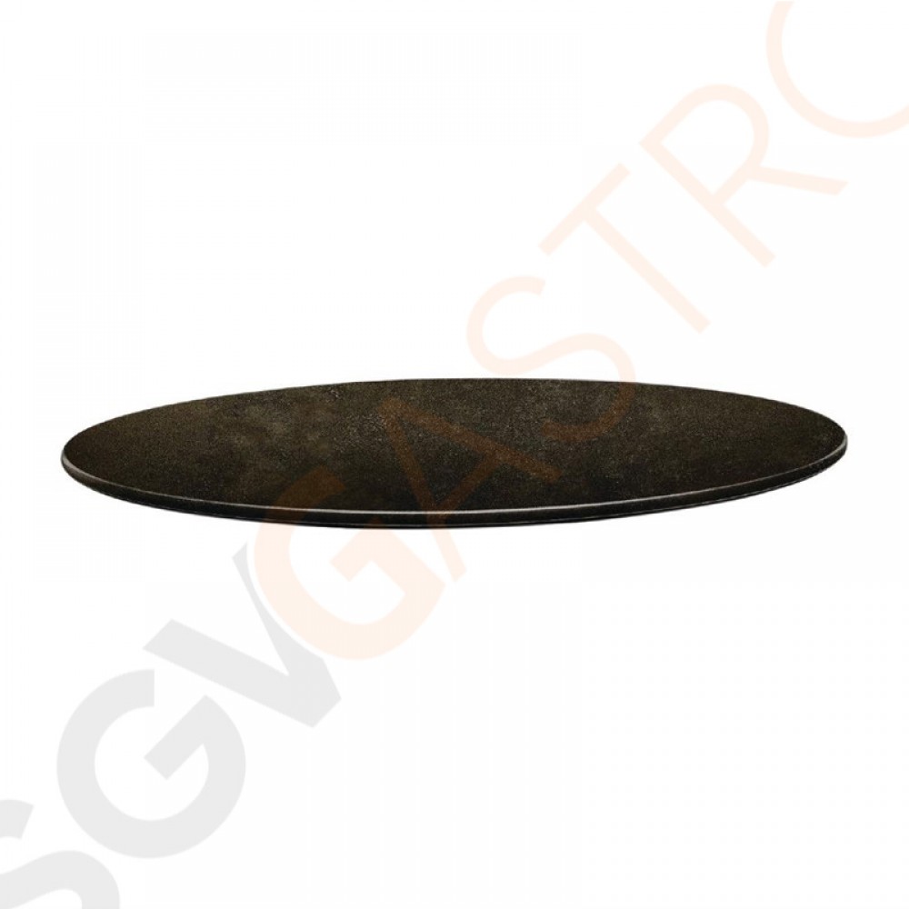 Topalit Smartline runde Tischplatte Zypern Metall 80cm DR986 | 80(Ø)cm | Einzelpreis