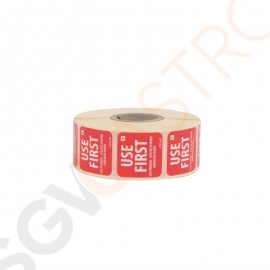 Vogue Etikett 25mm Use First Rolle von 1.000 Etiketten.