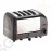 Dualit Toaster 40348 grau 4 Schlitze 2,2kW/230V | 4 Schlitze | 130 Scheiben pro Stunde