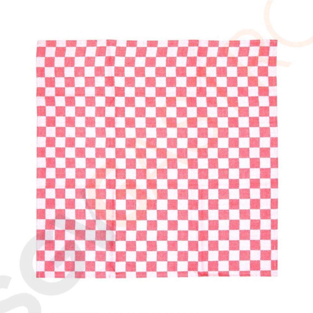 Vogue Geschirrtuch rot Rotes Muster.