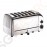 Dualit Toaster 60144 Chrom 6 Schlitze 3kW/230V | 6 Schlitze | Edelstahl | 195 Scheiben pro Stunde