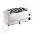 Dualit Toaster 60146 weiß 6 Schlitze 3kW/230V | 6 Schlitze | 195 Scheiben pro Stunde