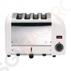 Dualit Toaster 40355 weiß 4 Schlitze 2,2kW/230V | 4 Schlitze | 130 Scheiben pro Stunde