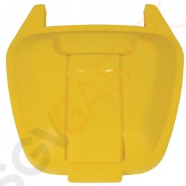Rubbermaid mobiler Abfallcontainer mit gelbem Deckel 100L Gelber Deckel | Kapazität: 100L
