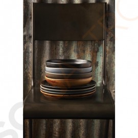 Olympia Canvas runder Teller mit schmalem Rand siena-rost 26,5cm 26,5cm (Ø) | 6 Stück pro Packung
