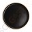 Olympia Canvas flacher runder Teller schwarz 18cm 18cm (Ø) | 6 Stück pro Packung