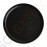 Olympia Canvas runder Teller mit schmalem Rand schwarz 26,5cm 26,5cm (Ø) | 6 Stück pro Packung