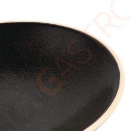 Olympia Canvas flache Schale schwarz 20cm 20cm (Ø) | 6 Stück pro Packung
