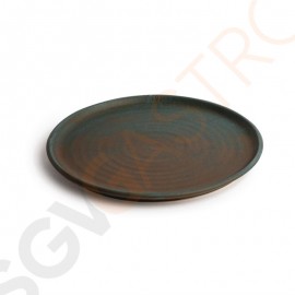 Olympia Canvas runder Teller mit schmalem Rand dunkelgrün 26,5cm 26,5cm (Ø) | 6 Stück pro Packung