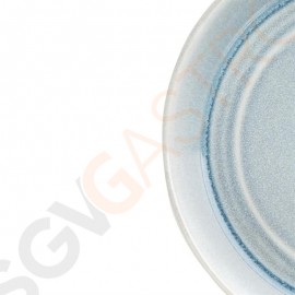Olympia Cavolo Flache runde Schale eisblau 22cm 22(Ø)cm | 4 Stück