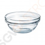 Arcoroc Empilable Stapelbare Salatschüsseln 10cm 10(Ø)cm | Gehärtetes Glas | 6 Stück pro Packung